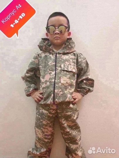 Спортивный костюм хаки армейский с 116 по 158р