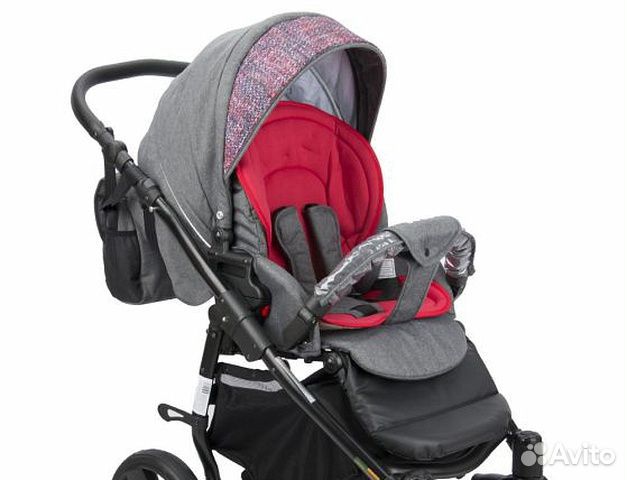 Коляска 3в1 tutis, как новая (серая с розовым)