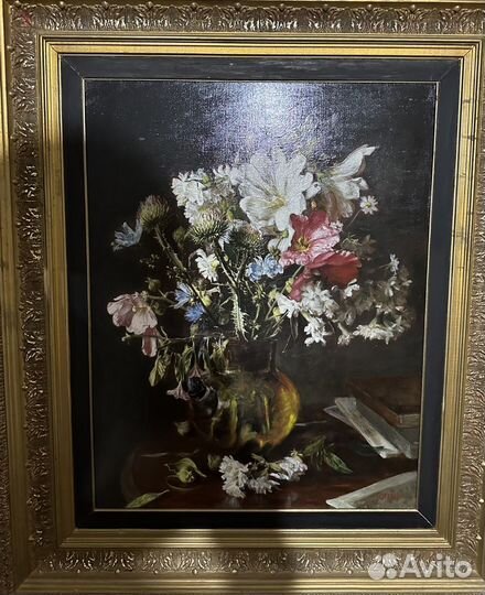 Антикварная картина Ю Панцырев