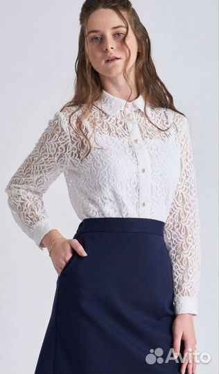 Блузка кружево д/дев, 140 см