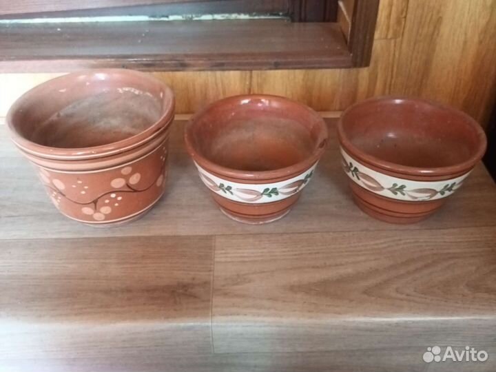 Горшоки глиняный