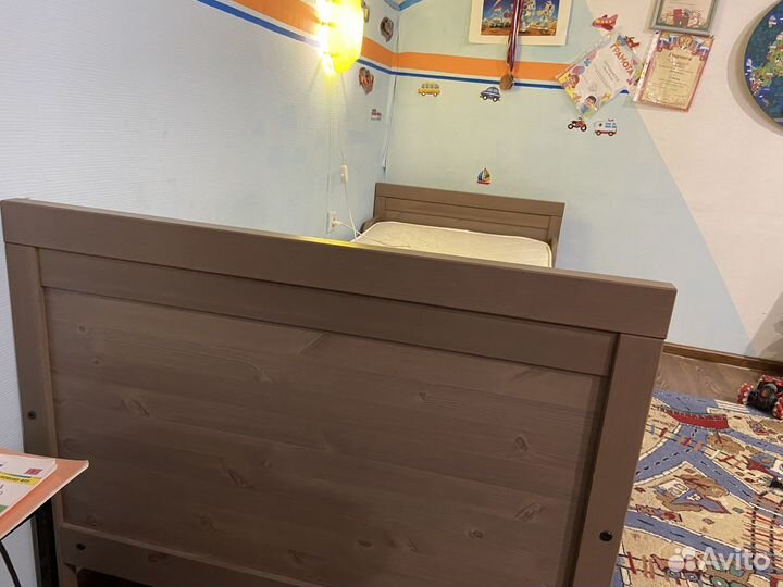Кровать IKEA детская раздвижная Сундвик