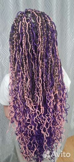 Плетение кос с канекалоном