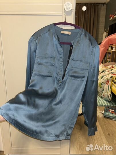 Шелковая рубашка Stefanel размер S