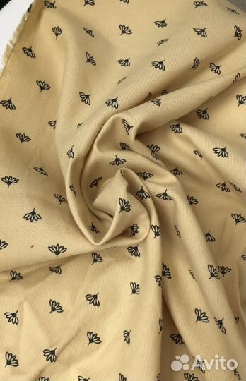 Ткань хлопок нежно-желтый