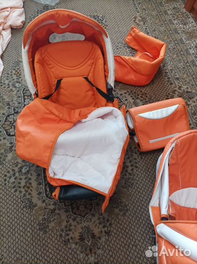 Коляска 2 в 1 Экокожа