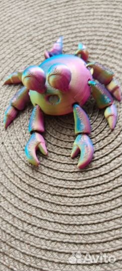 Игрушки на 3D принтере крабик