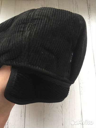 Утеплённая вельветовая кепка восьмиклинка