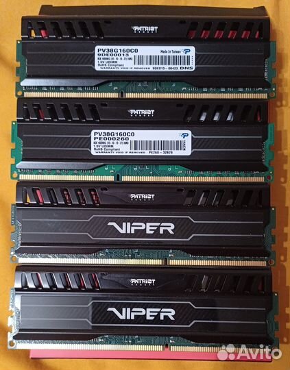 Оперативная память Patriot Viper 3 PV38G160C0 DDR3