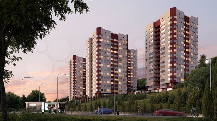 2-к. квартира, 64,1 м², 11/15 эт.
