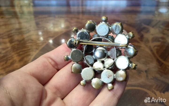 Брошь винтажная чехия