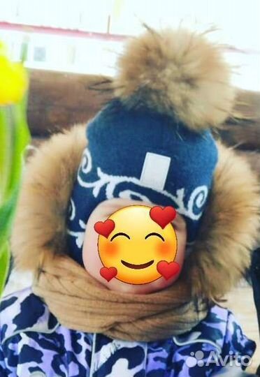 Зимний шлем шерсть 52