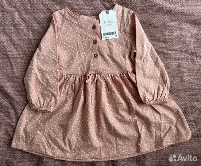 Платье next, 6-9 (68) 3 штуки