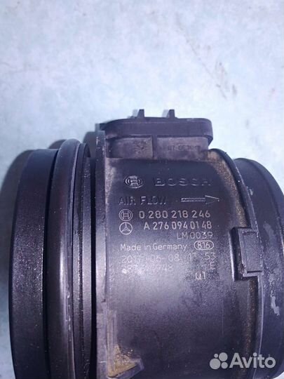 Расходомер(дмрв) на Mercedes W212 M276