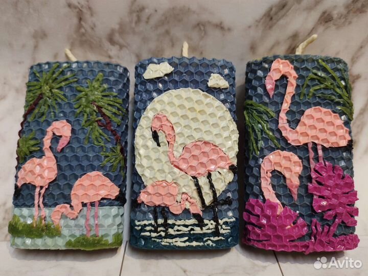 Набор свечей из вощины