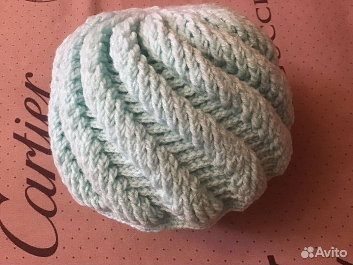 Шапка вязаная ручная работа