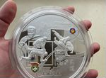 Серебряная монета 1кг дзюдо 2014г
