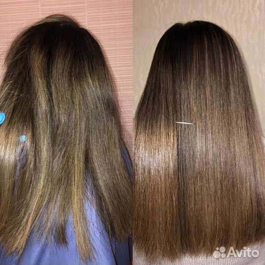 Кератиновое выпрямление волос