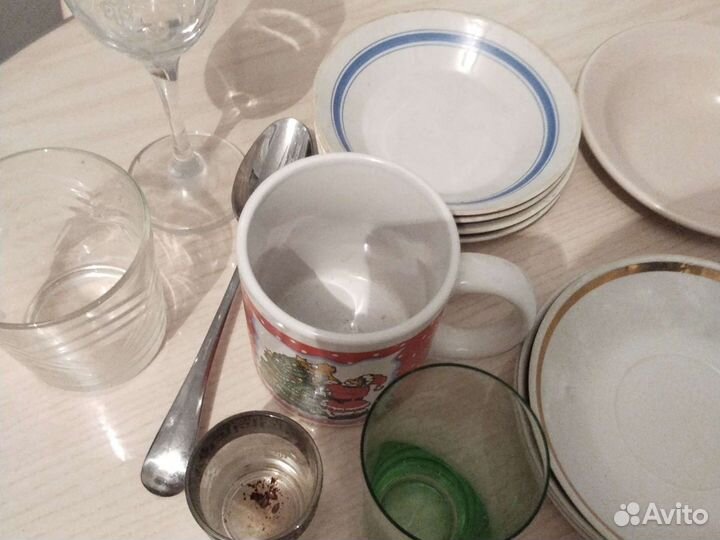 Чашка, блюдце, рюмка, бокал б/у