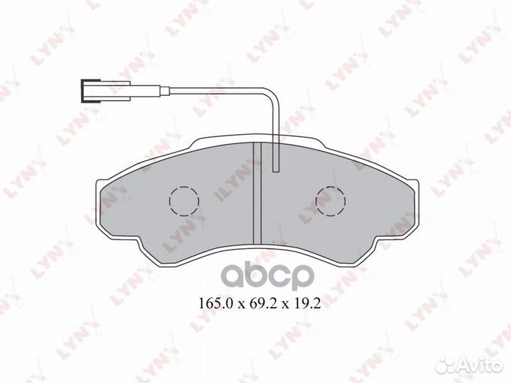 Колодки тормозные дисковые перед BD2216 LYN