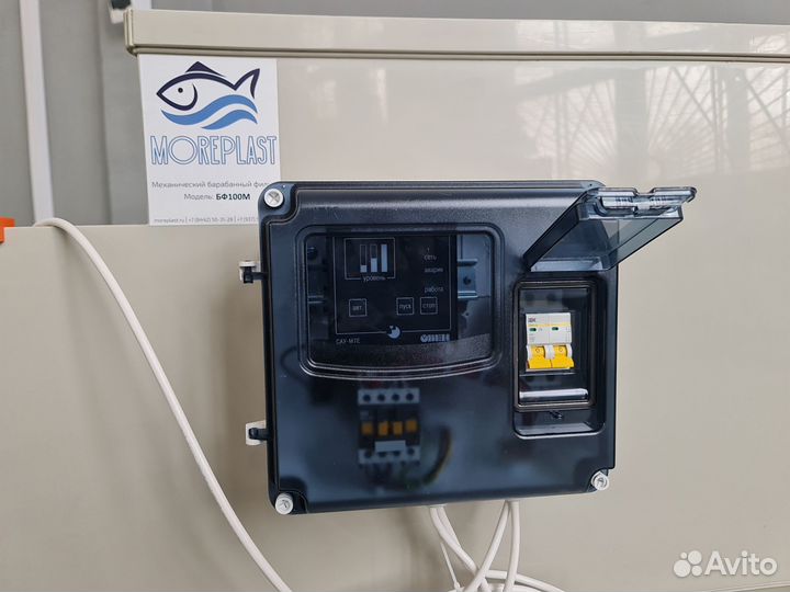 Барабанный фильтр для узв и пруда 100куб (e1a3)