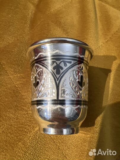 Рюмка стопка серебро 875 кубачинское 55 мл