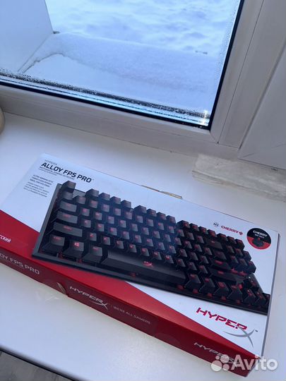 Игровая клавиатура hyperx alloy fps pro red