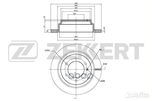 Диск торм. зад. Chevrolet Trailblazer 13- bs-61