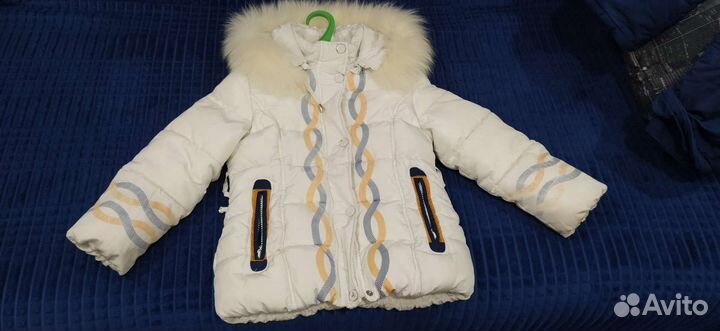 Зимняя куртка и комбинезон для девочки 110