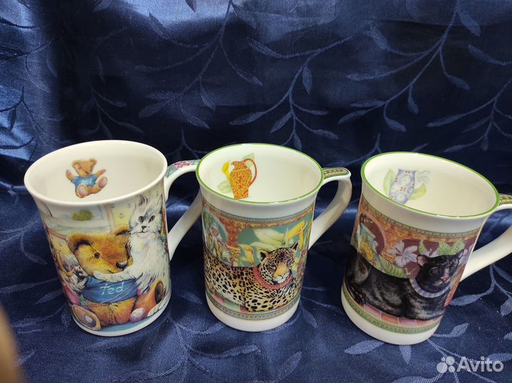 Английский костяной фарфор staffordshire. Бокалы