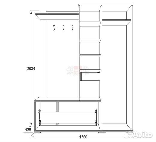 Прихожая Саша-6 от производителя