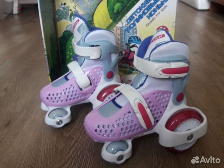 Роликовые коньки для девочки, новые