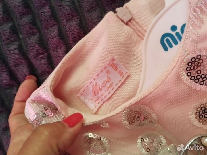 Платье для девочки 74 80