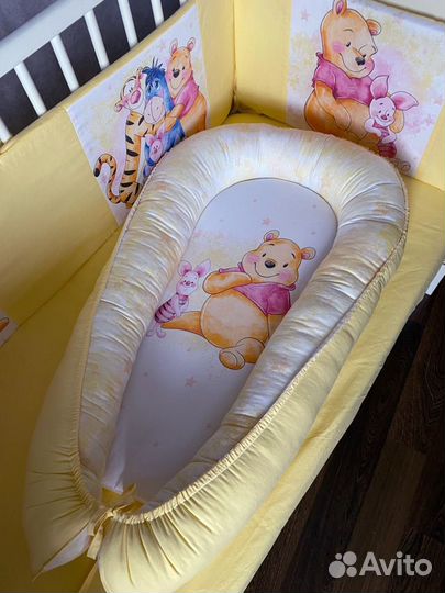 Бортики в кроватку, бортик коса, простынь, одеяло