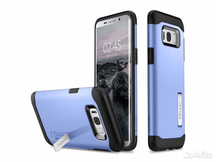 Чехол Spigen Samsung Galaxy S8 Plus. Blue Coral