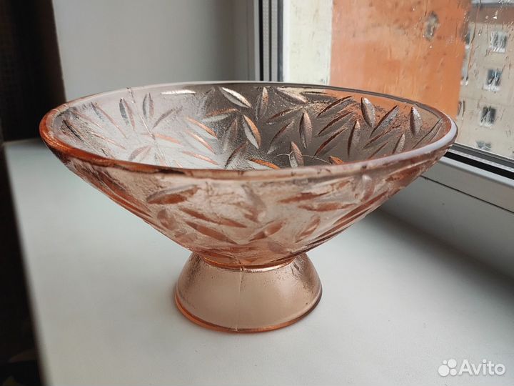 Ваза фруктовница стекло СССР