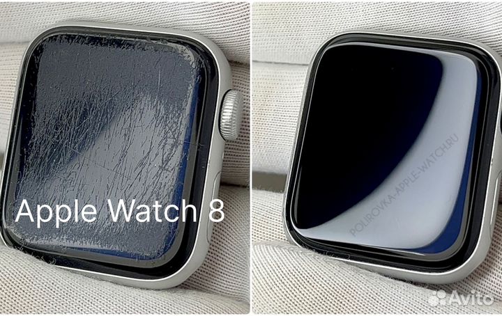 Полировка экрана apple watch