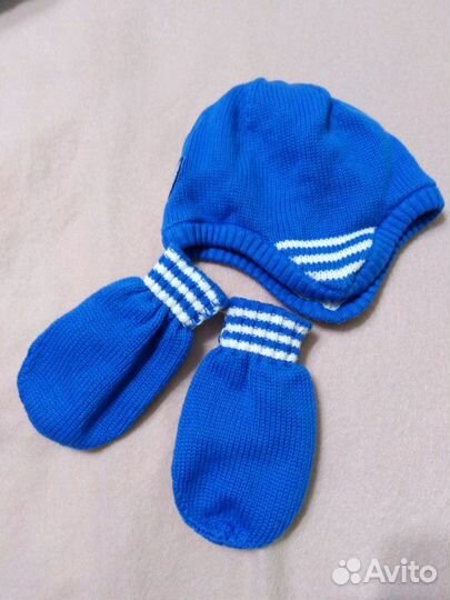 Шапочка для новорождённого Adidas оригинал