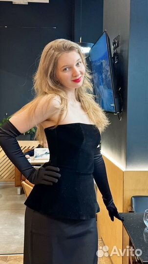 Корсет с баской,топ-корсет, 42,44