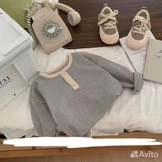 Лонгслив тельняшка для малышей