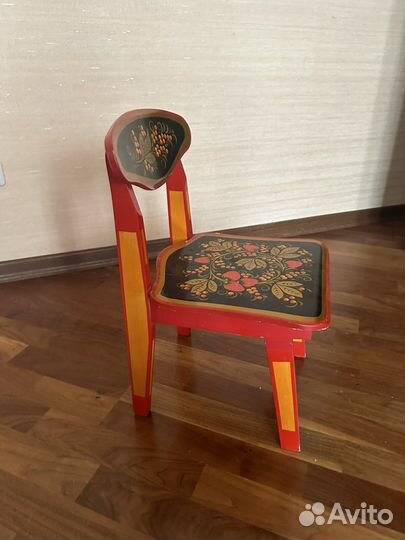 Стул детский.Хохлома
