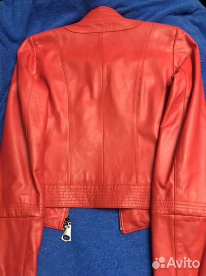 Винтажная кожаная куртка Franco di marco