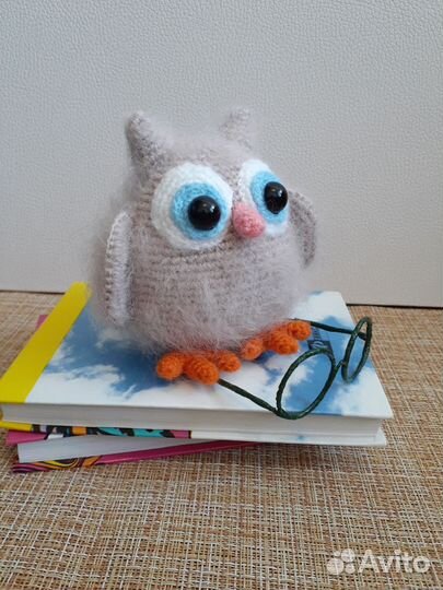 Вязанная игрушка сова