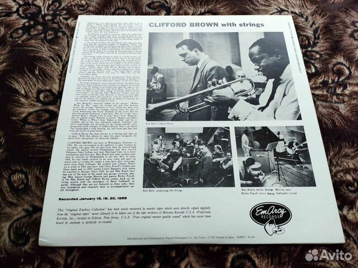 Clifford Brown With Strings – EmArcy – Japan 1971