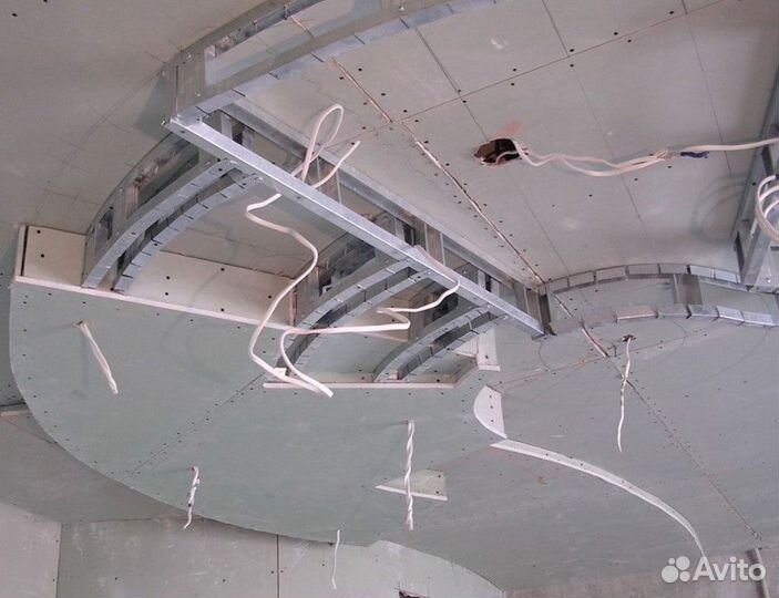 Гипсокартоновые конструкции, барельеф для интерьер