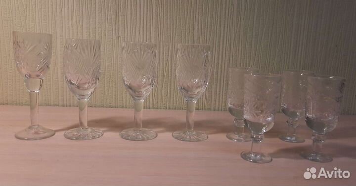 Наборы рюмок Зима и Паникановский