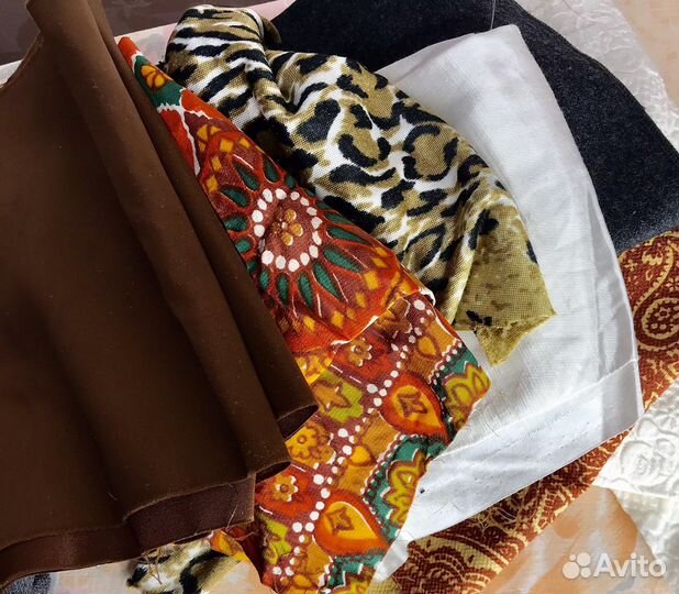 Ткань хлопок шелк капрон мех тесьма нитки