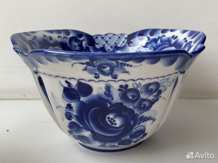 Салатник гжель новый в коробке