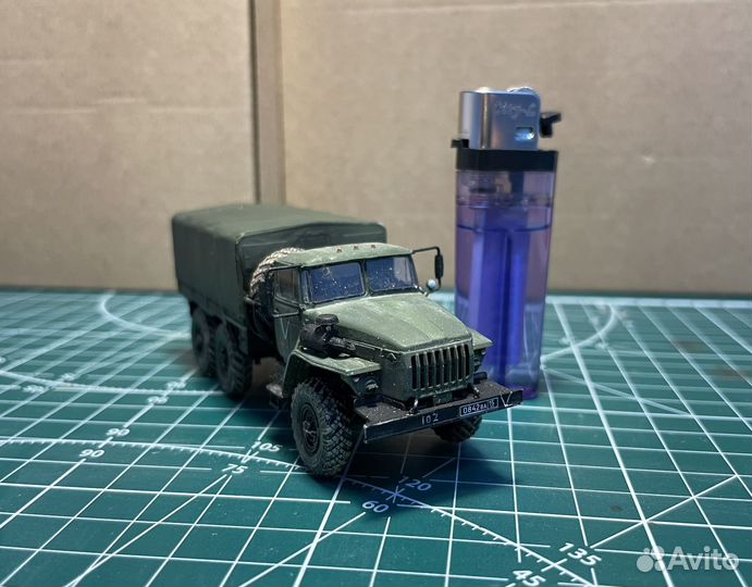 Модель диорама урал-4320 сво 1/72