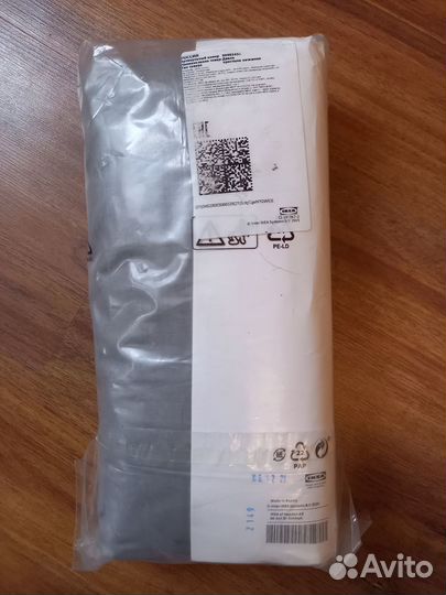 Икеа Двала, простыня натяжная, серая, 160х200 см